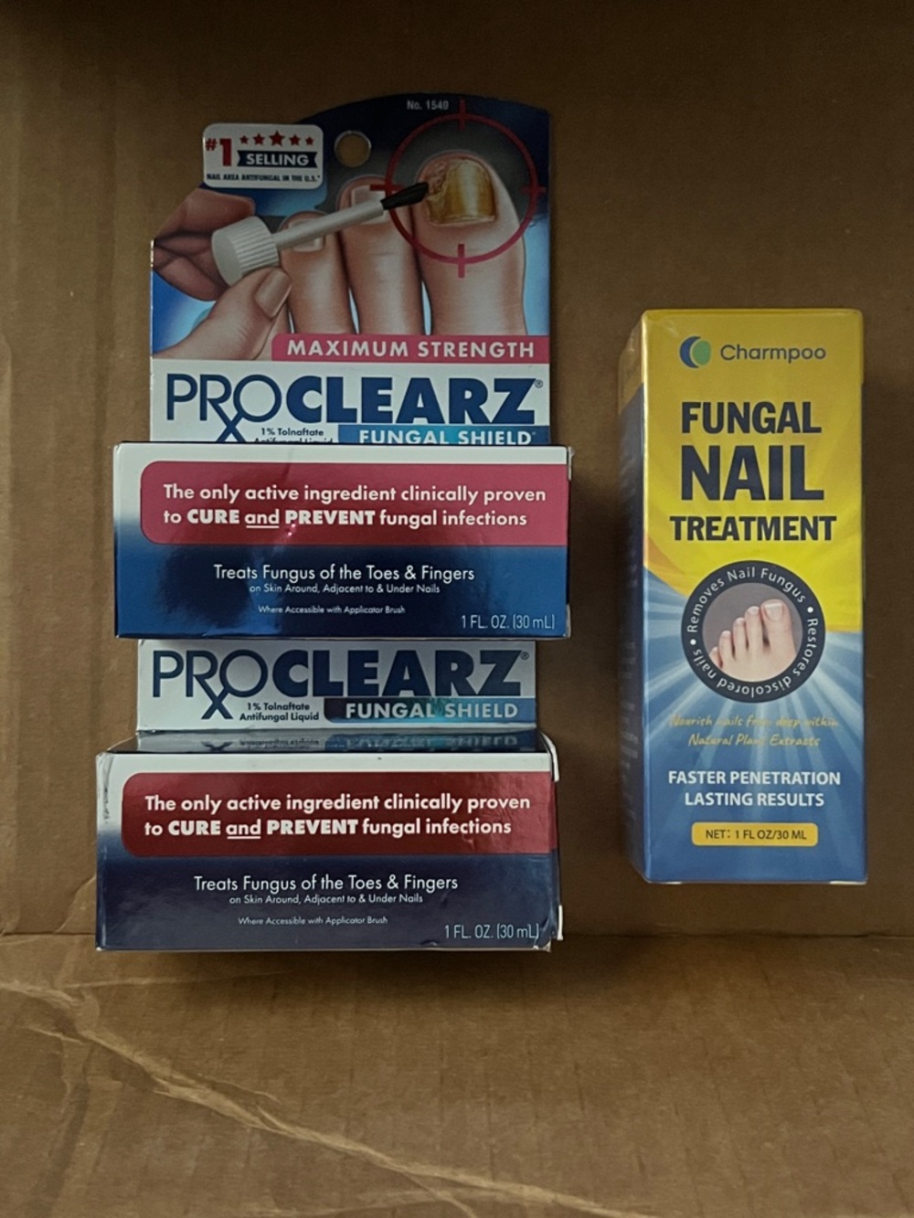 ProClearz Fungal Shield Nail Treatment & Charmpoo Fungal Nail Treatment 3 pieces